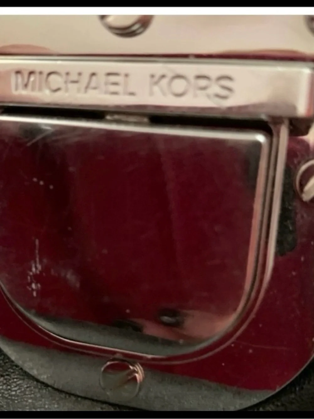 Michael Kors Black Leather Hobo Shoulder Bag, 13x8